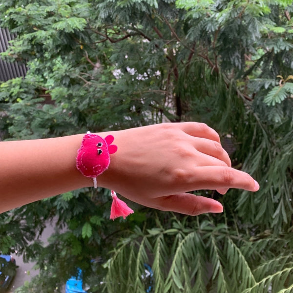 Peppa Pig - Reusable Eco - friendly Kids Rakhi with Keychain String | Verified Sustainable Rakhi on Brown Living™