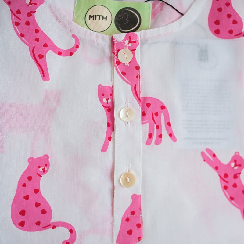 Pink Panther - Unisex Kids Cotton Nightwear | Verified Sustainable Kids Pyjamas on Brown Living™