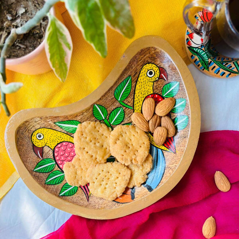 Preet Hamper- Handcrafted Maitri Platter and Pihu Coaster Set | Verified Sustainable Gift Giving on Brown Living™