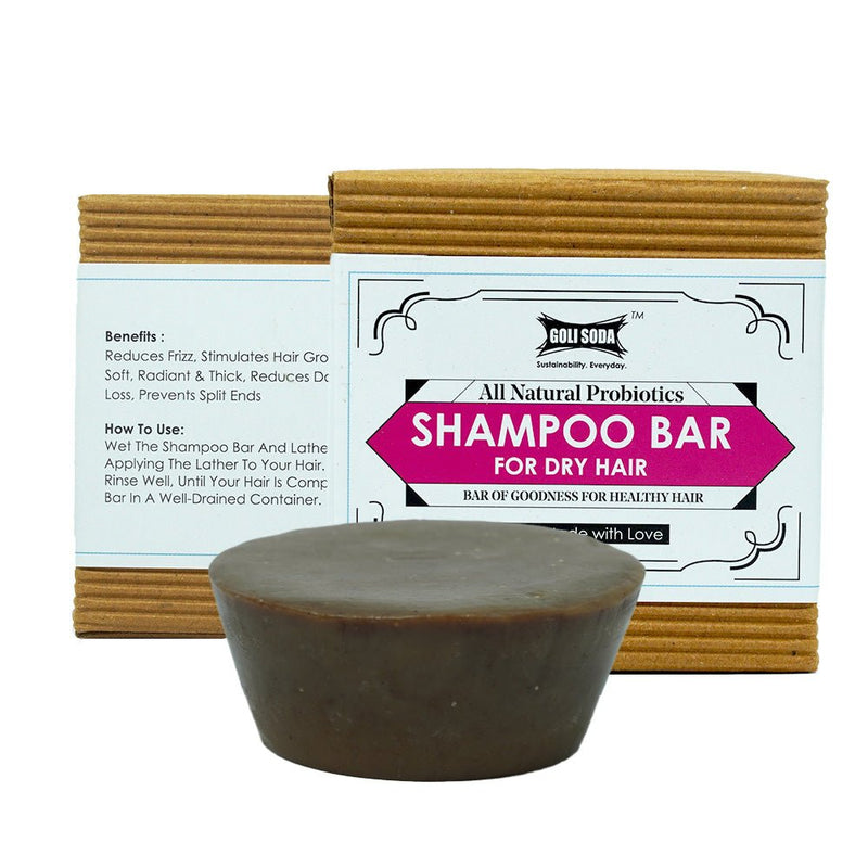 Probiotics Sulphate - Free Shampoo Bar For Dry Hair - 90g | Verified Sustainable Hair Shampoo Bar on Brown Living™