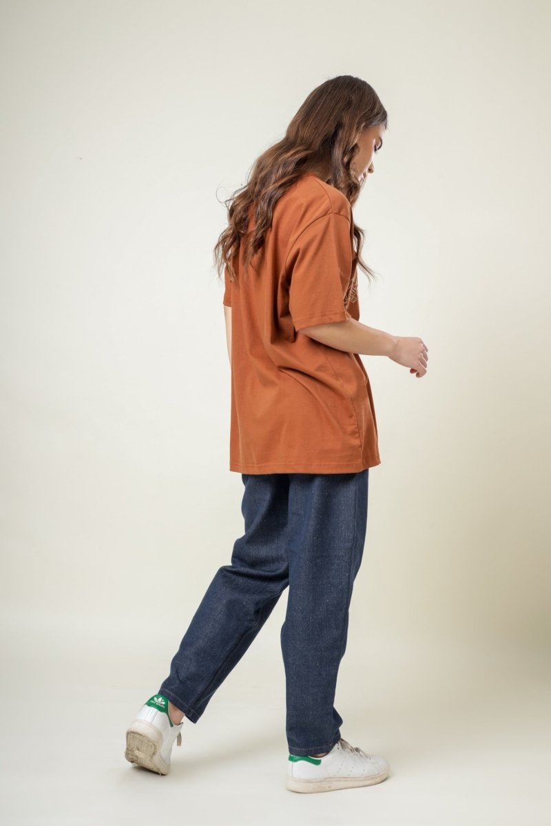 Rust Alter Culture Organic Cotton T-Shirt | Verified Sustainable Womens T-Shirt on Brown Living™