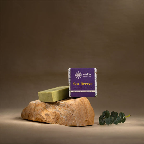 Sea Breeze | Handmade Lavender & Eucalyptus Shampoo Bar (120gm) | Verified Sustainable Hair Shampoo Bar on Brown Living™