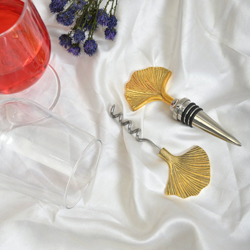 Seep stainless Steel & Brass Wine Opener | Verified Sustainable Kitchen Tools on Brown Living™