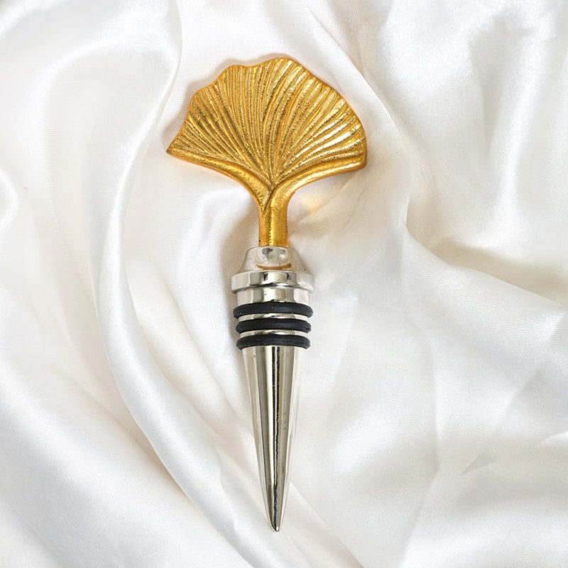 Seep stainless Steel & Brass Wine Stopper | Verified Sustainable Kitchen Tools on Brown Living™