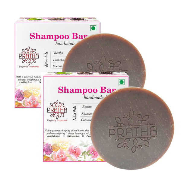 Shampoo Bar | Pack of 2 | Shikakai, Reetha, Amala, Bhrujngaraj, Coconut Milk, Hibiscus | Verified Sustainable Hair Shampoo Bar on Brown Living™