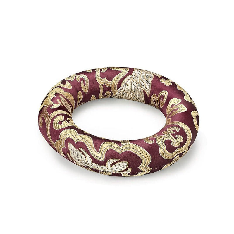 Silk Ring Cushions for Singing Bowl - Brown - 10cms | Verified Sustainable Musical Instruments on Brown Living™