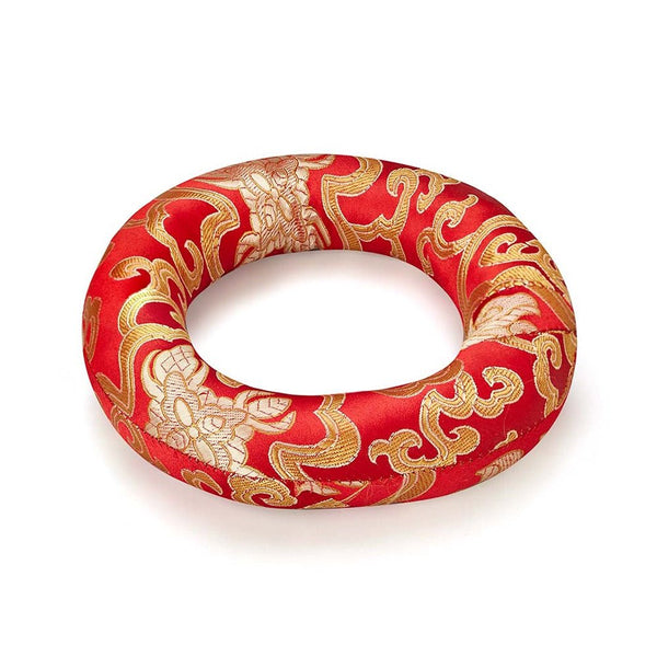 Silk Ring Cushions for Singing Bowl - Red - 10cms | Verified Sustainable Musical Instruments on Brown Living™