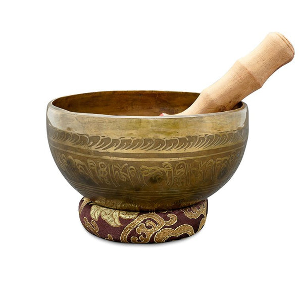 Singing Bowls Handmade Antique - 8inches | Verified Sustainable Musical Instruments on Brown Living™