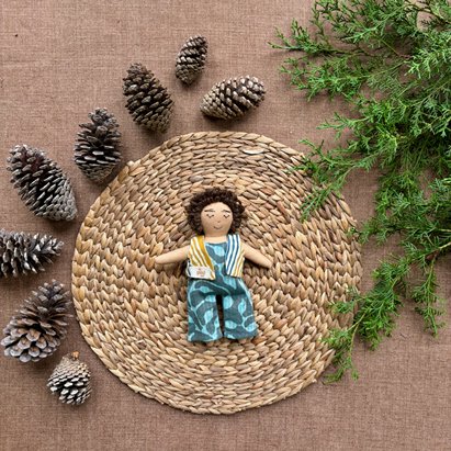 Single Doll - Gopal - Cotton Fabric Toy - Warm | Verified Sustainable Role & Pretend Play Toys on Brown Living™