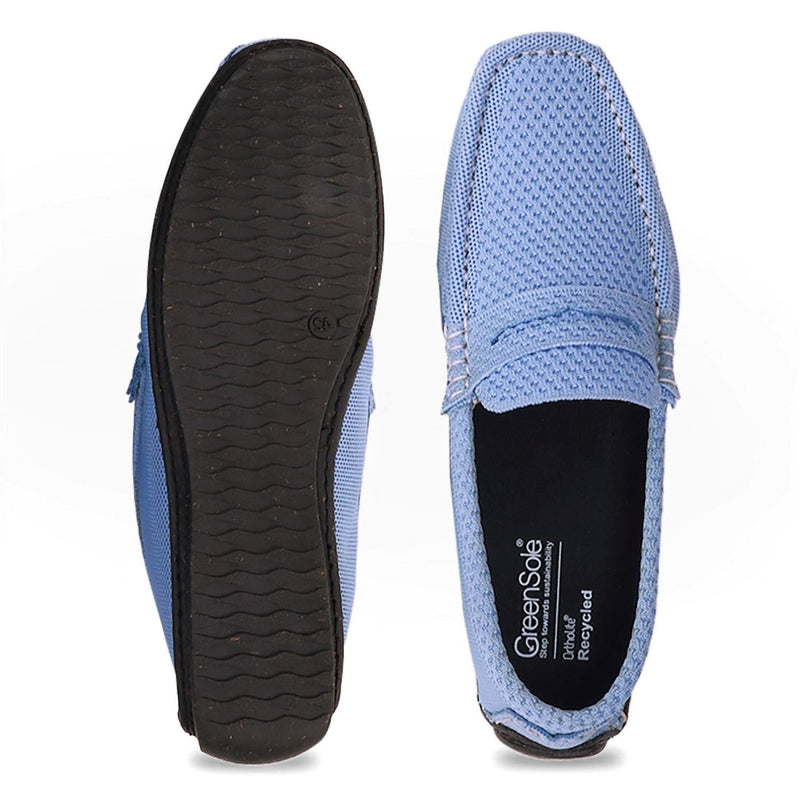 Sky Blue Moc Mens Shoes Loafers | Verified Sustainable Mens Casual Shoes on Brown Living™