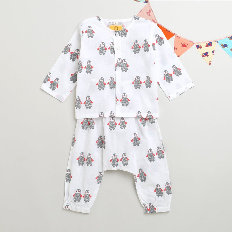 Stary Penguin - Unisex Infant Cotton Nightwear | Verified Sustainable Kids Onesies on Brown Living™