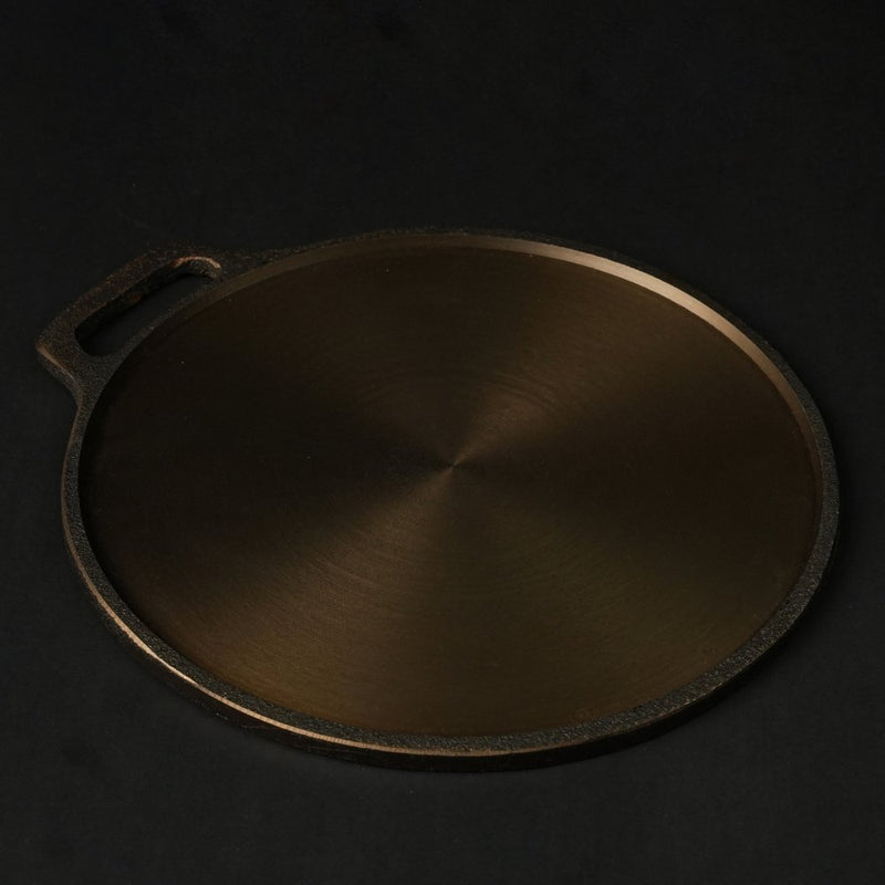 Super Smooth Handmade Cast Iron Dosa Tawa | Verified Sustainable Cookware on Brown Living™