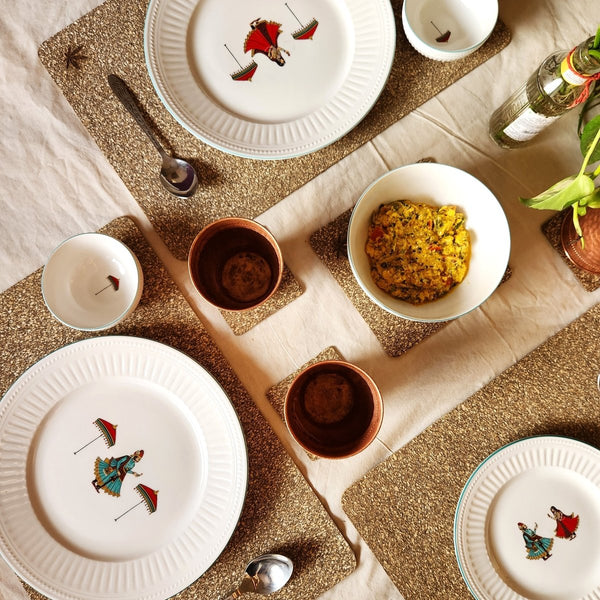 Sustainable Hemp Tableware - Set of 12 | Verified Sustainable Table Essentials on Brown Living™