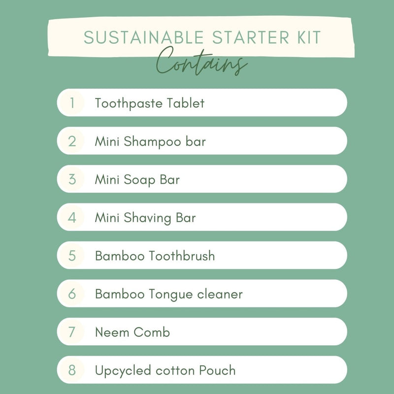 Sustainable Toiletries Travel Kit for Beginners | Verified Sustainable Travel Accessories on Brown Living™