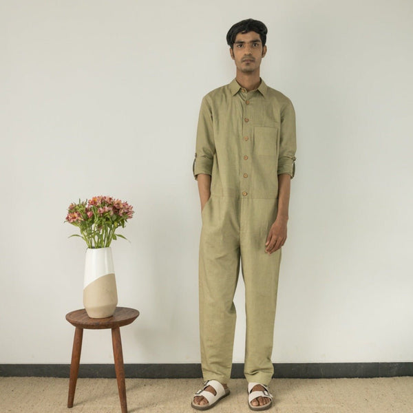 The Picnic Cotton Jumpsuit | Verified Sustainable Mens Jumpsuit on Brown Living™