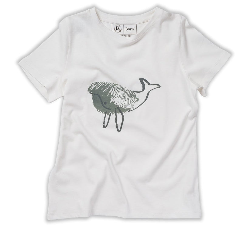 Whale - Kids Unisex Organic Cotton T - shirt | White | Verified Sustainable Kids T - Shirts on Brown Living™