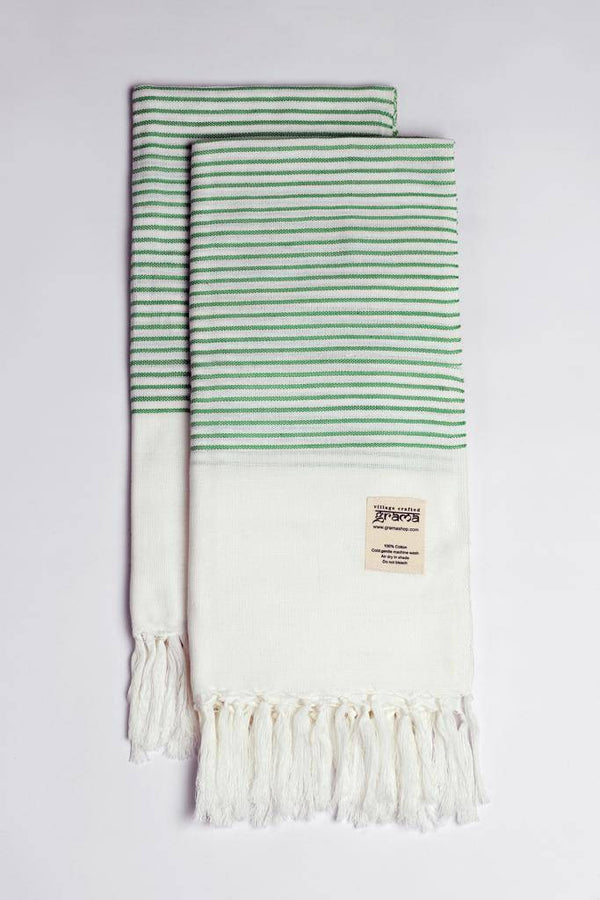 Buy Handcrafted Easy Dry Bath Towel, Pack of 2 100% Cotton | Shop Verified Sustainable Bath Linens on Brown Living™