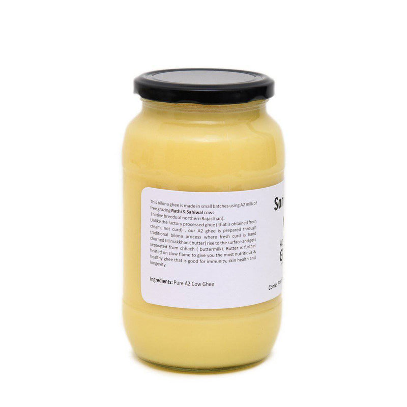 Buy A2 Bilona Ghee - Hand Churned from Curd, 1000 ml | Shop Verified Sustainable Ghee on Brown Living™