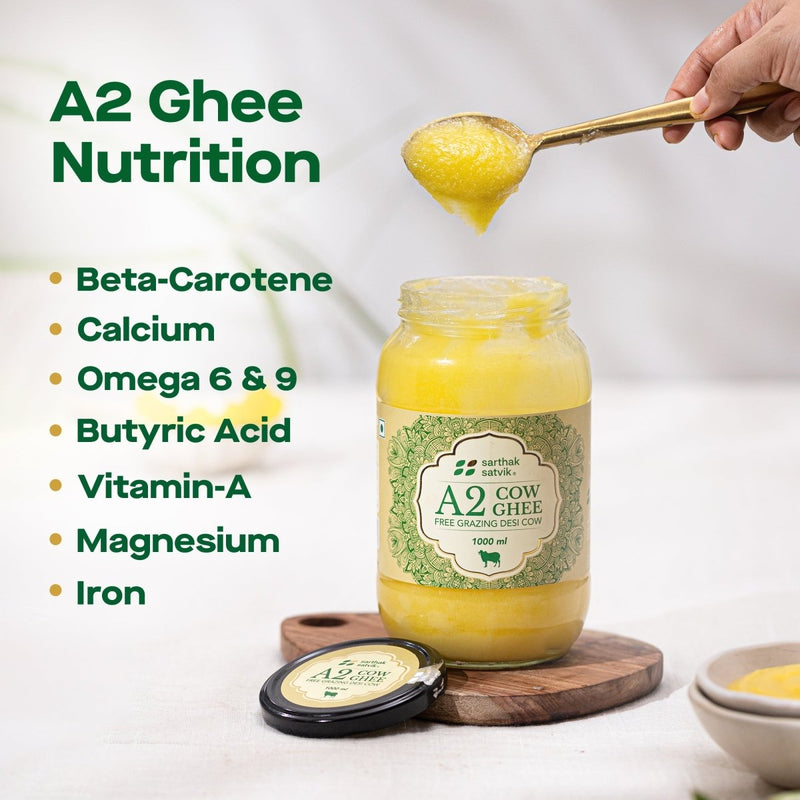 Buy A2 Desi Cow Ghee - 1 Litre | Shop Verified Sustainable Products on Brown Living