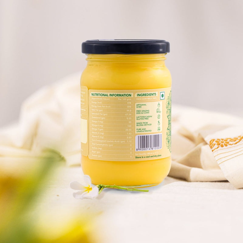 Buy A2 Desi Cow Ghee - 250ml + 250ml | Shop Verified Sustainable Products on Brown Living