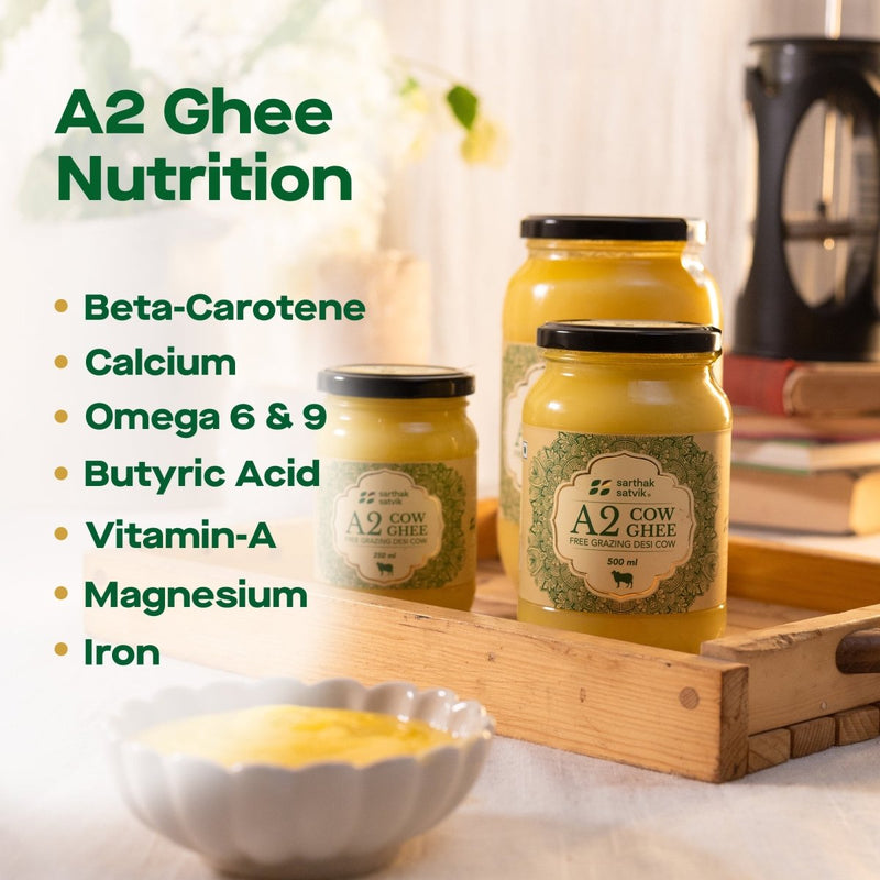 Buy A2 Desi Cow Ghee - 500 ml + 500 ml | Shop Verified Sustainable Ghee on Brown Living™