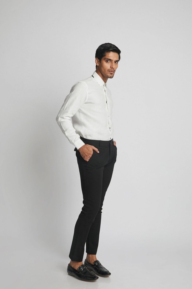 Buy Aglow High Collar Shirt White | Shop Verified Sustainable Mens Shirt on Brown Living™