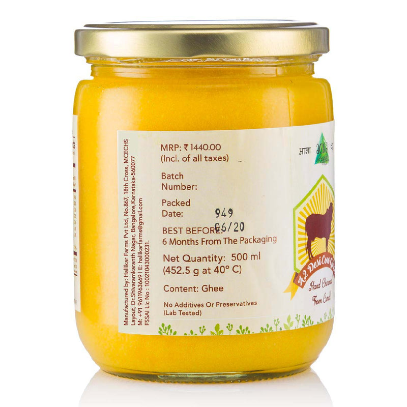 Agna A2 Desi Gir Cowghee- 250G | Verified Sustainable Ghee on Brown Living™