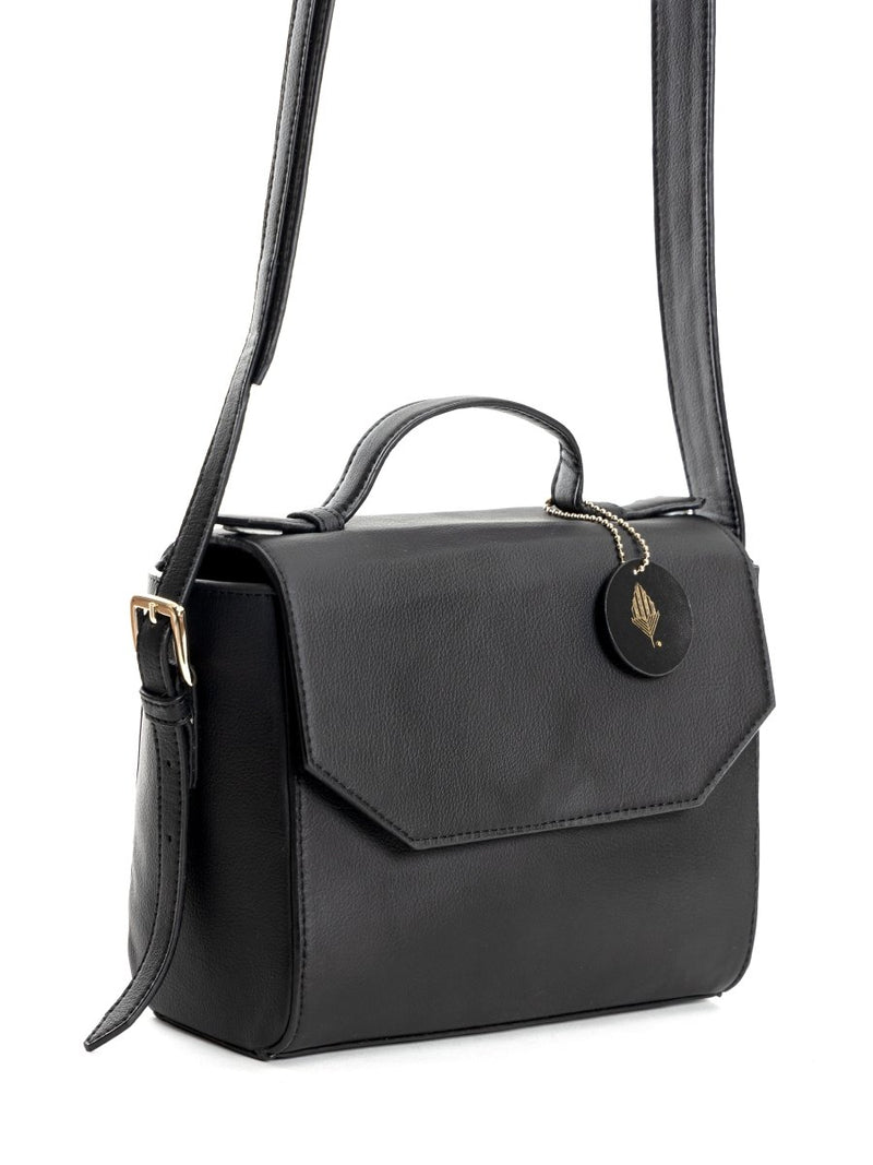 Buy Asteria (Black) | Women's Bag made with Apple Leather | Shop Verified Sustainable Womens Bag on Brown Living™