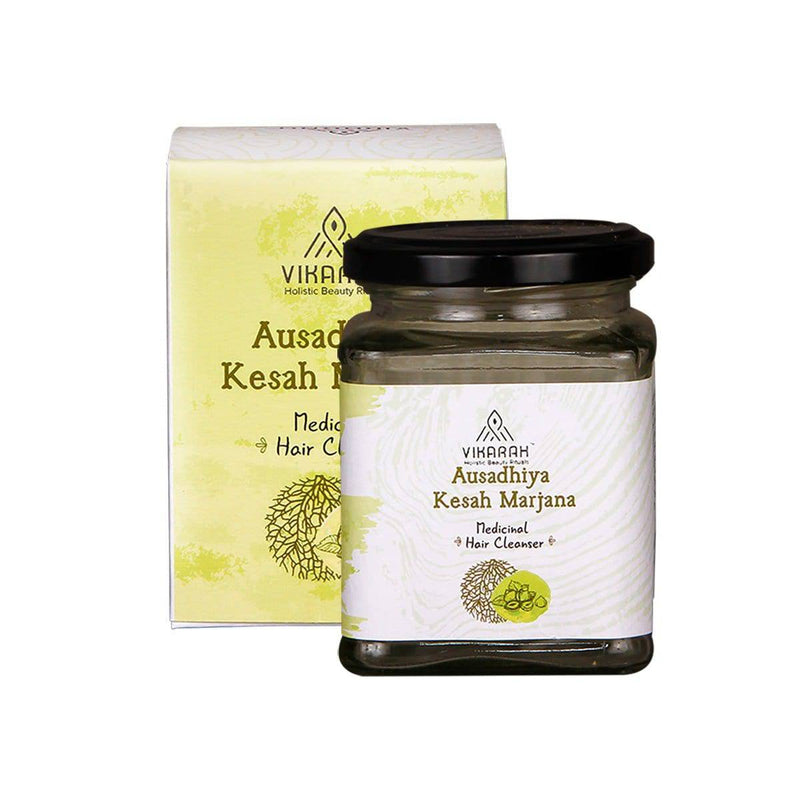 Buy Ausadhiya Kesah Marjana - Medicinal Hair Cleanser - 100g | Shop Verified Sustainable Hair Wash Powder on Brown Living™