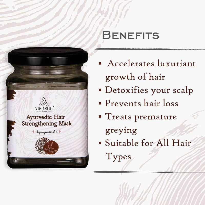 Buy Ayurvedic Hair Strengthening Mask - 100g | Shop Verified Sustainable Hair Mask on Brown Living™