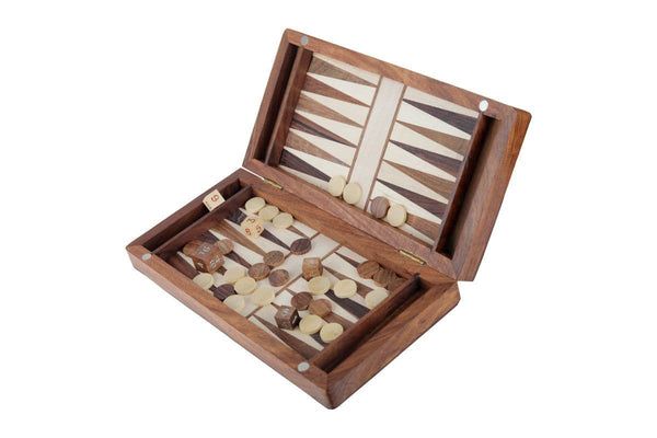 Buy 2 in 1 Wooden Backgammon and Chess Game Set - 10" (Inch) | Shop Verified Sustainable Learning & Educational Toys on Brown Living™