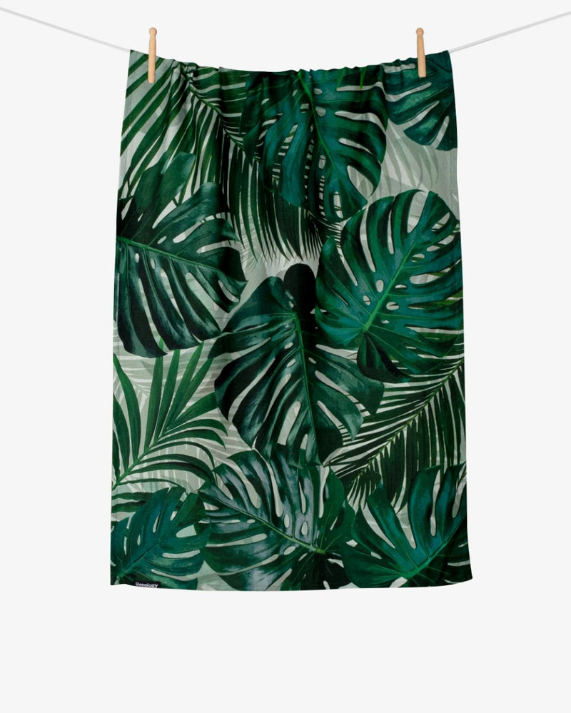 Buy Bamboo & Cotton Blend Printed Beach Towel | Tropical Lust | Shop Verified Sustainable Products on Brown Living