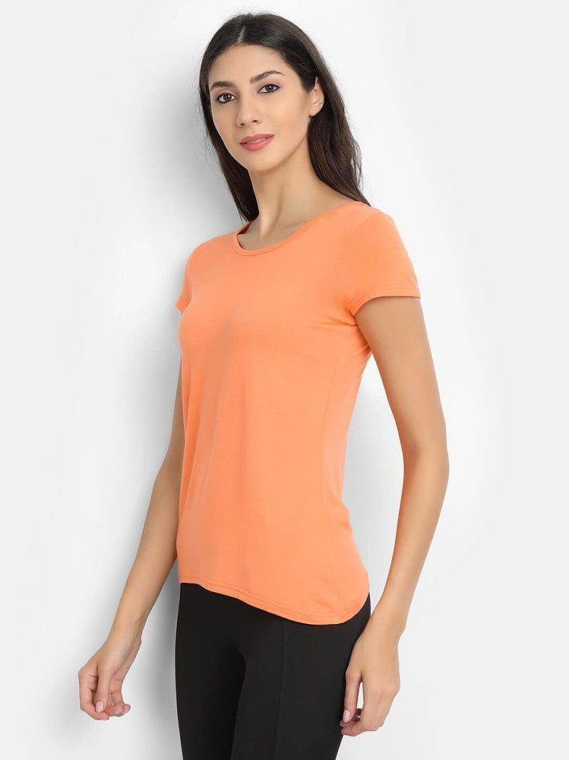 Buy Bamboo Fabric T-Shirt For Women | Shop Verified Sustainable Womens T-Shirt on Brown Living™