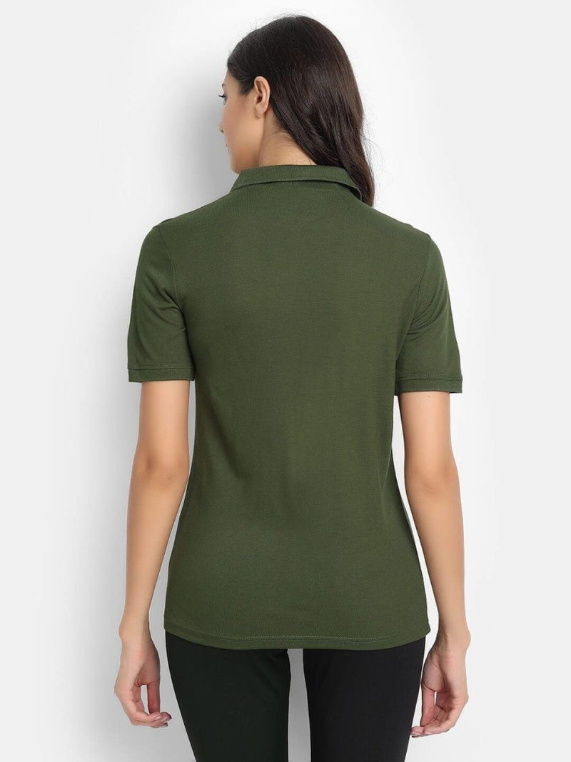 Buy Bamboo Fabric Women's Polo Shirt | Shop Verified Sustainable Womens T-Shirt on Brown Living™