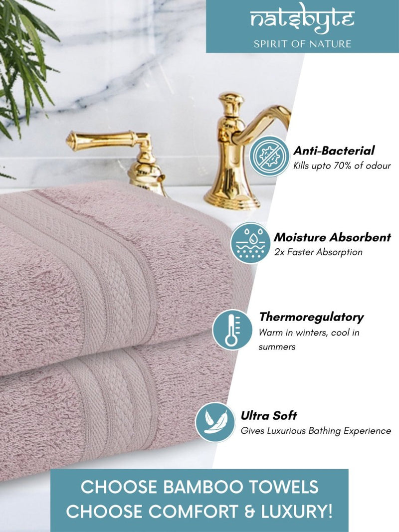 Bamboo Fiber Hand Towel- Grape | Verified Sustainable Bath Linens on Brown Living™