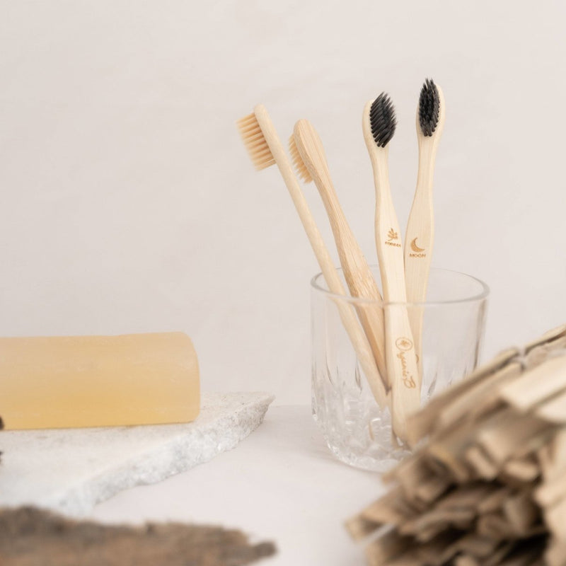 Buy Bamboo Toothbrush - Pack of 4 | Shop Verified Sustainable Tooth Brush on Brown Living™