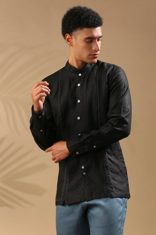 Buy Baobab Bomber Shirt - Black | Shop Verified Sustainable Mens Shirt on Brown Living™