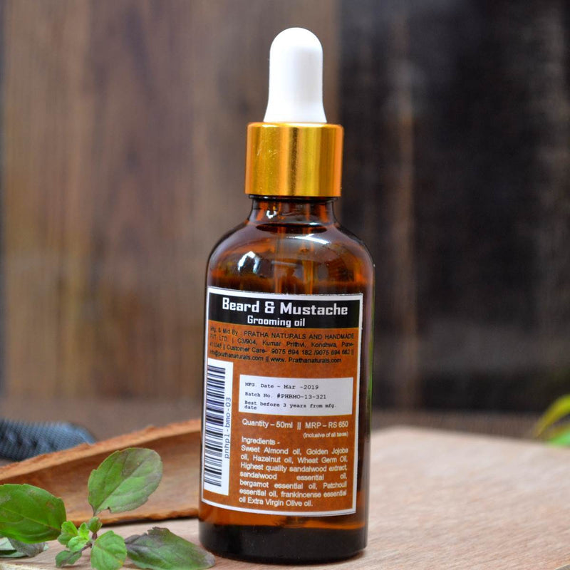 Buy Beard & Mustache Oil | Bergamot & Frankincense accents | Shop Verified Sustainable Beard Oil on Brown Living™