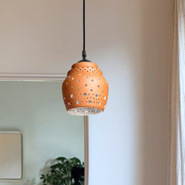 Buy Bee Handmade Terracotta Ceiling Light | Home Decor | Shop Verified Sustainable Lamps & Lighting on Brown Living™