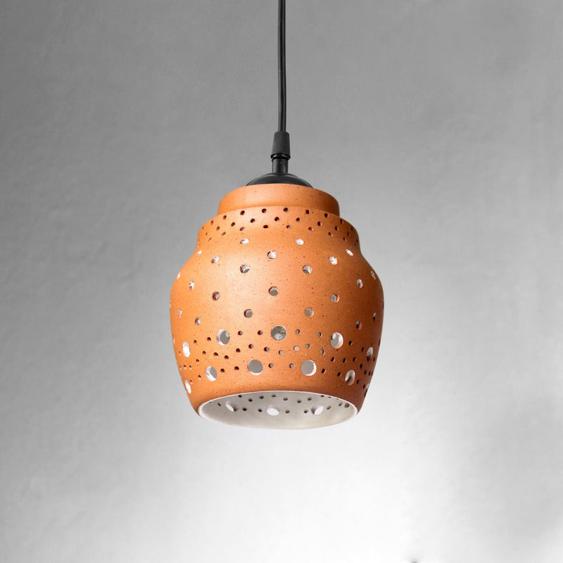 Buy Bee Handmade Terracotta Ceiling Light | Home Decor | Shop Verified Sustainable Lamps & Lighting on Brown Living™