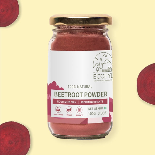 Buy Beetroot Powder | Boosts Metabolism | Good For Skin | 100g | Shop Verified Sustainable Powder Drink Mixes on Brown Living™