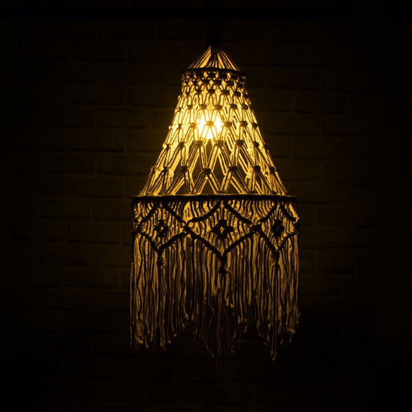 Buy Bella Macrame Lampshade | Shop Verified Sustainable Lamps & Lighting on Brown Living™