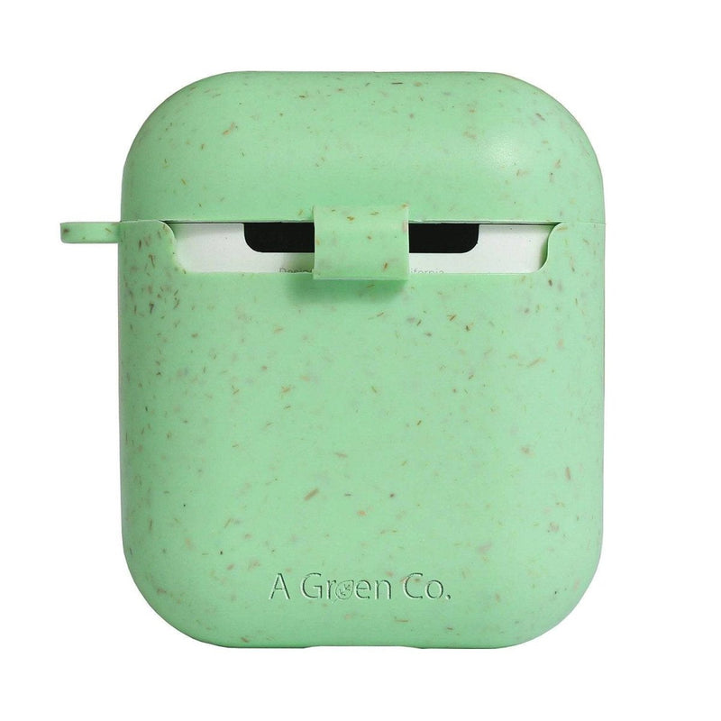 Buy Biodegradable Eco-Friendly Wheat Straw AirPods Cover - Mint Green | Shop Verified Sustainable Tech Accessories on Brown Living™