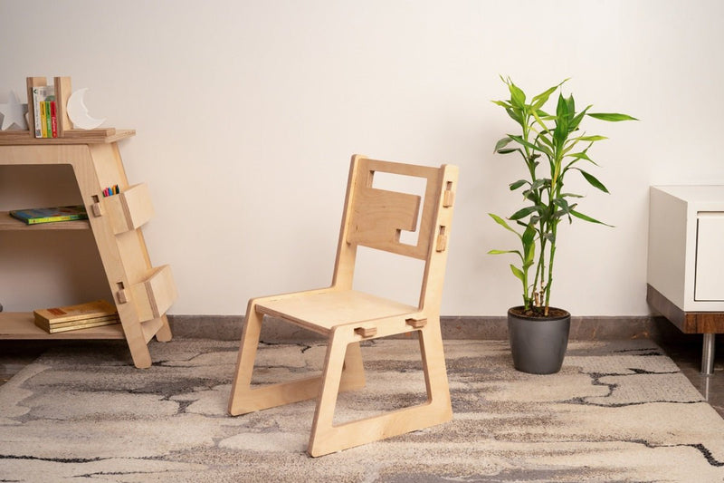 Buy Blue Apple Childrens Wooden Chair | Shop Verified Sustainable Decor & Artefacts on Brown Living™