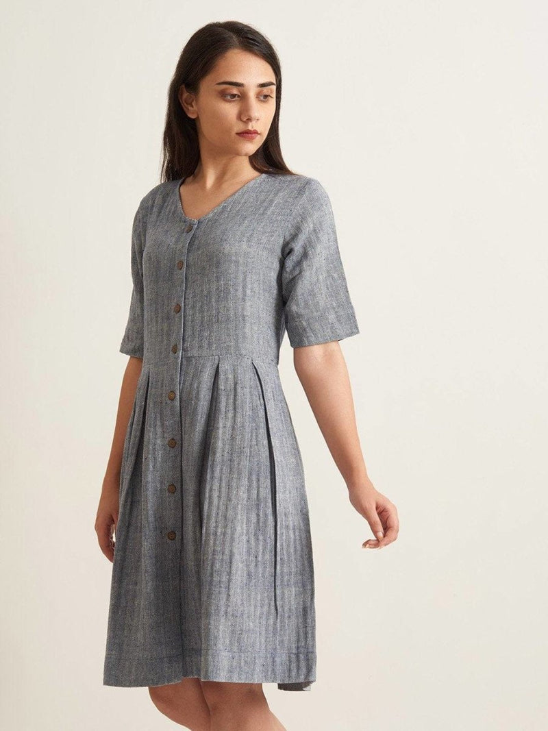 Buy Box Pleat Shirt Dress - Twill Weave | Shop Verified Sustainable Womens Dress on Brown Living™