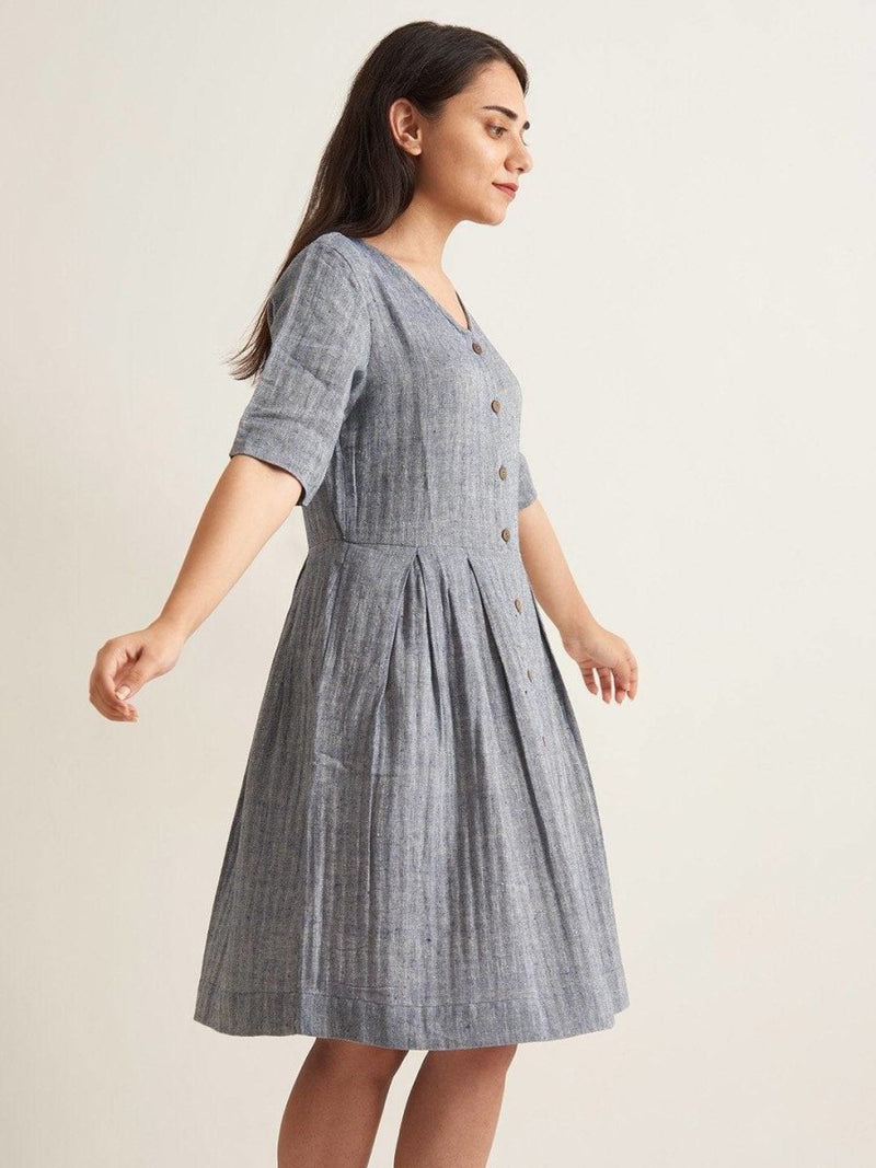 Buy Box Pleat Shirt Dress - Twill Weave | Shop Verified Sustainable Womens Dress on Brown Living™