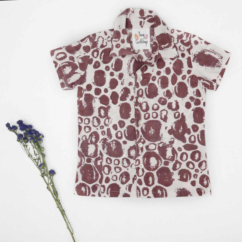 Buy Boys Donald Shirt - Berry Purple | Shop Verified Sustainable Kids Shirts on Brown Living™