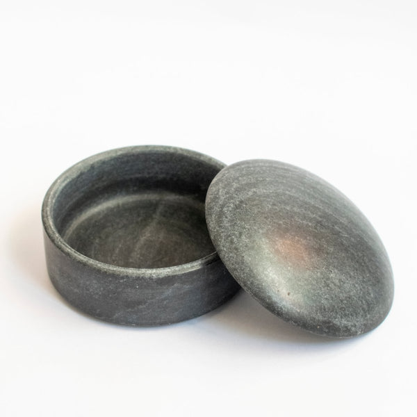 Buy Bulgy Trinket Marble Box - Black | Shop Verified Sustainable Products on Brown Living