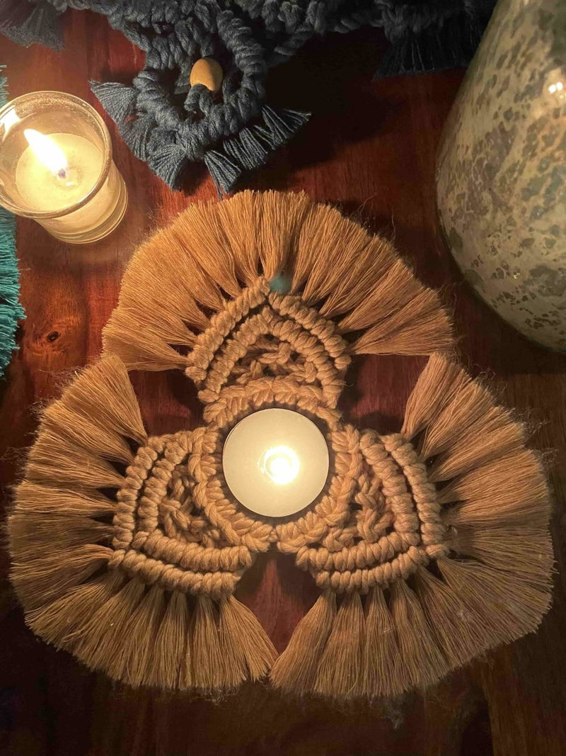 Buy Candle Coasters - Set of 3 | Shop Verified Sustainable Table Decor on Brown Living™