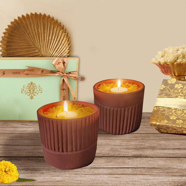 Buy Cask - Deskware & Tealight Holders; Pack of 4 | Shop Verified Sustainable Lamps & Lighting on Brown Living™